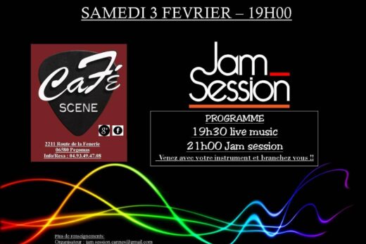 Samedi 3 Février JAM SESSION 19H